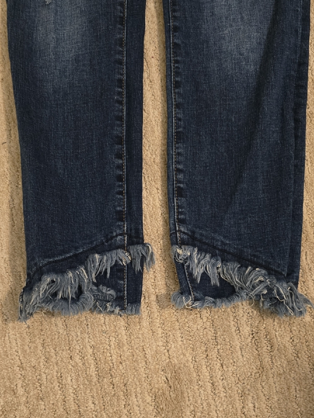 KanCan Dark Blue Distressed Ankle Jeans - Picture 6 of 7